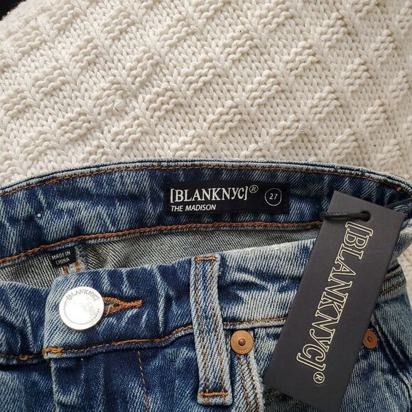 Blank NYC | 'The Madison' High Rise Crop Released Hem Jeans - size 27 - Picture 11 of 12